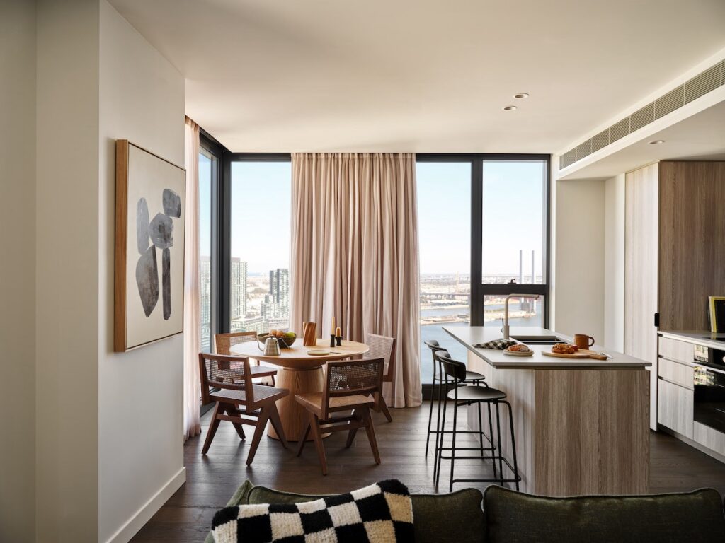 Apartment kitchen with water views | BTR News Australia