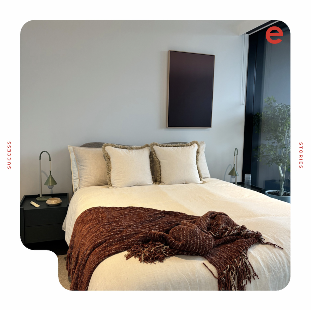 A completed bedroom at The Raleigh | Essence Project Management | Goldfields | BTR News Australia