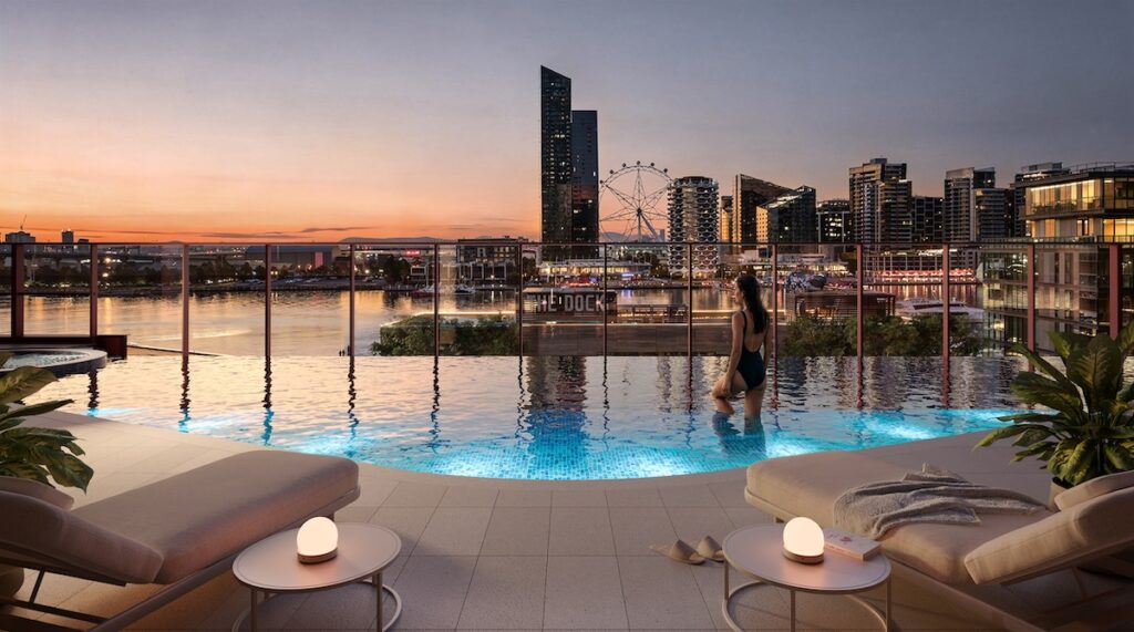 A look at the pool at 899 Collins Street | Lendlease | NSKRE | Tokyo Tatemono | BTR News Australia